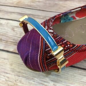 5/$35‎     Occasionally Made Enamel Goldtone Teal Bow Bracelet Bangle